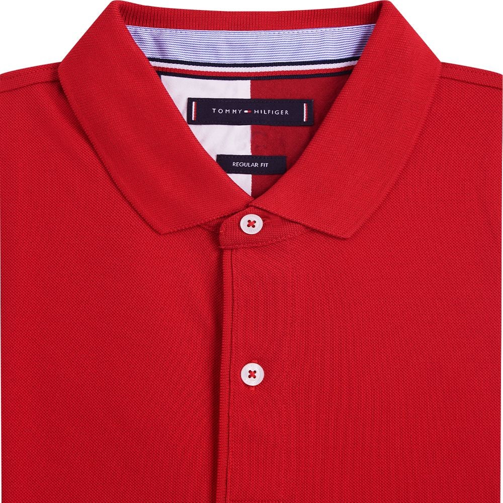 TOMMY HILFIGER</br>Ανδρικό Polo T-shirt Κόκκινο Regular MW0MW13096-XLG Tommy Hilfiger TOMMY HILFIGER</br>Ανδρικό Polo T-shirt Κόκκινο Regular MW0MW13096-XLG Tommy Hilfiger