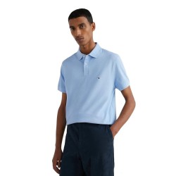 Ανδρικό Polo T-shirt Γαλάζιο Regular MW0MW17770-C1Z Tommy Hilfiger
