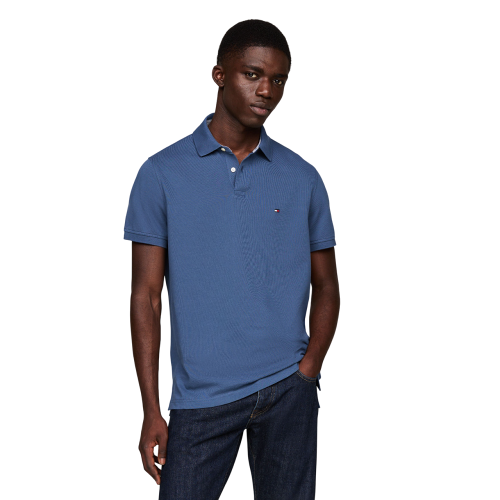 Ανδρικό Polo T-shirt Ραφ Regular MW0MW17770-DBZ Tommy Hilfiger Ανδρικό Polo T-shirt Ραφ Regular MW0MW17770-DBZ Tommy Hilfiger