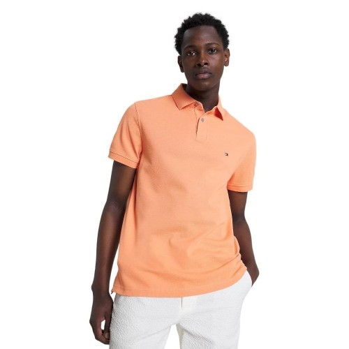 Ανδρικό Polo T-shirt Πορτοκαλί Regular MW0MW17770-TKL Tommy Hilfiger