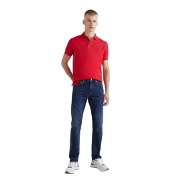 Ανδρικό Polo T-shirt Κόκκινο Regular MW0MW17770-XLG Tommy Hilfiger