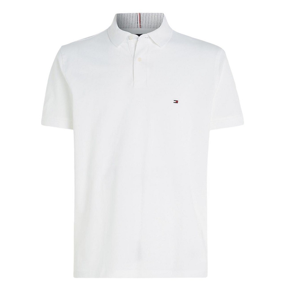 TOMMY HILFIGER</br>Ανδρικό Polo T-shirt Λευκό Regular MW0MW17770-YBR Tommy Hilfiger TOMMY HILFIGER</br>Ανδρικό Polo T-shirt Λευκό Regular MW0MW17770-YBR Tommy Hilfiger