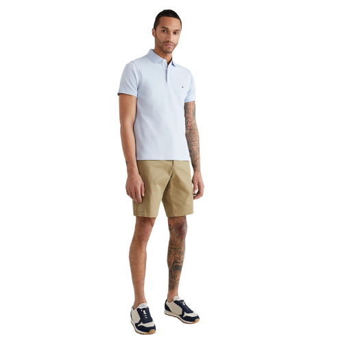 Ανδρικό Polo T-shirt Σιέλ Slim MW0MW17771-C10 Tommy Hilfiger Ανδρικό Polo T-shirt Σιέλ Slim MW0MW17771-C10 Tommy Hilfiger