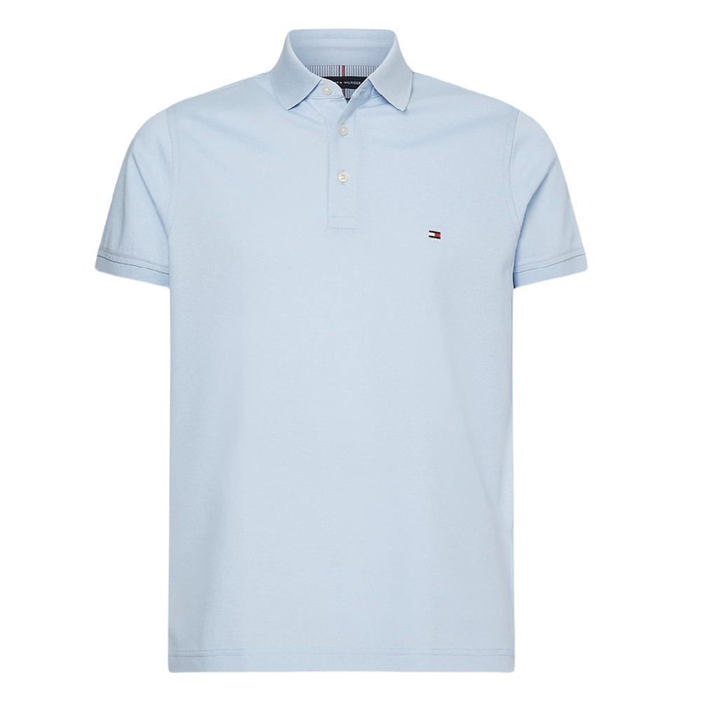 TOMMY HILFIGER</br>Ανδρικό Polo T-shirt Σιέλ Slim MW0MW17771-C10 Tommy Hilfiger TOMMY HILFIGER</br>Ανδρικό Polo T-shirt Σιέλ Slim MW0MW17771-C10 Tommy Hilfiger