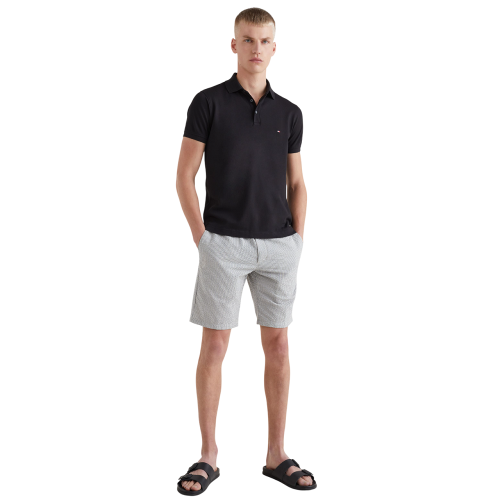 Ανδρικό Polo T-shirt Μαύρο Slim MW0MW17771-BDS Tommy Hilfiger