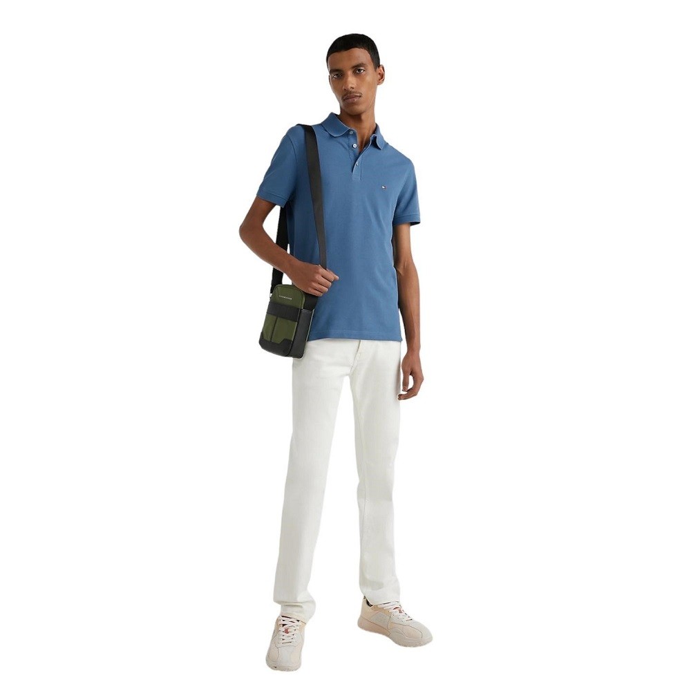 TOMMY HILFIGER</br>Ανδρικό Polo T-shirt Ραφ Slim MW0MW17771-DBX Tommy Hilfiger TOMMY HILFIGER</br>Ανδρικό Polo T-shirt Ραφ Slim MW0MW17771-DBX Tommy Hilfiger