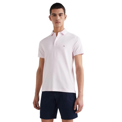 Ανδρικό Polo T-shirt Ροζ Slim MW0MW17771-TOG Tommy Hilfiger