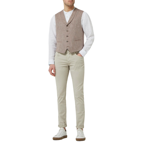 Ανδρικό Πουκάμισο Λευκό Λινό Mao Collar Regular MW0MW18446-YBR Tommy Hilfiger Ανδρικό Πουκάμισο Λευκό Λινό Mao Collar Regular MW0MW18446-YBR Tommy Hilfiger