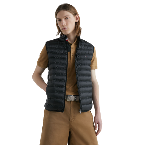 Ανδρικό Μπουφάν Αμάνικο Αδιάβροχο Μαύρο MW0MW18762-BDS Tommy Hilfiger