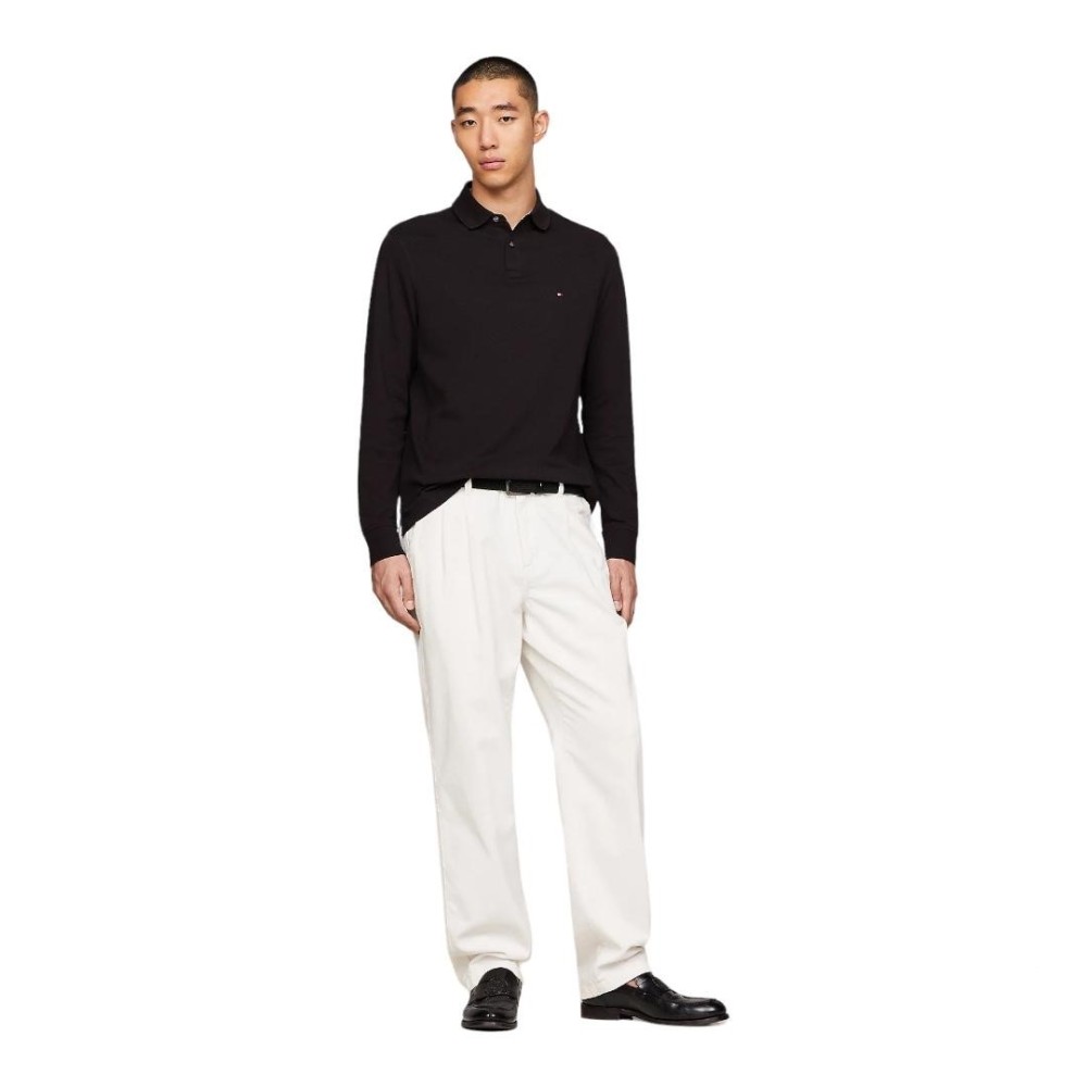 TOMMY HILFIGER</br>Ανδρικό Polo T-shirt Μαύρο MW0MW20183-BDS Tommy Hilfiger TOMMY HILFIGER</br>Ανδρικό Polo T-shirt Μαύρο MW0MW20183-BDS Tommy Hilfiger