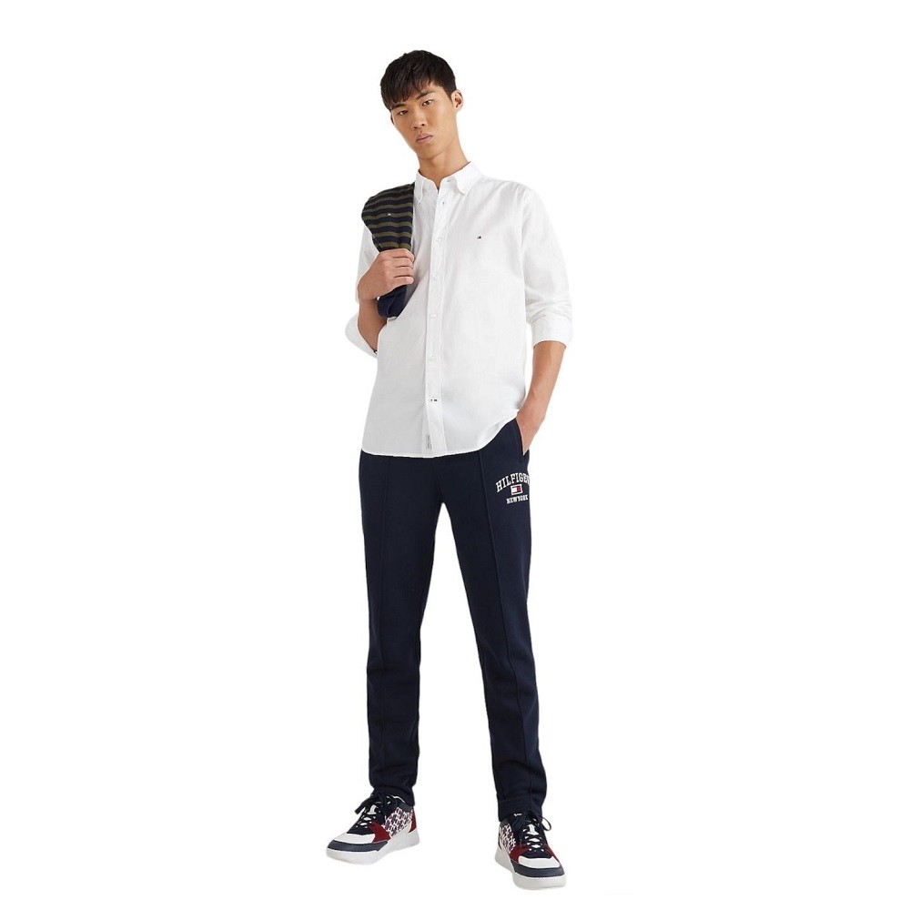 TOMMY HILFIGER</br>Ανδρικό Πουκάμισο Λευκό Poplin Regular MW0MW25035-YBR Tommy Hilfiger TOMMY HILFIGER</br>Ανδρικό Πουκάμισο Λευκό Poplin Regular MW0MW25035-YBR Tommy Hilfiger