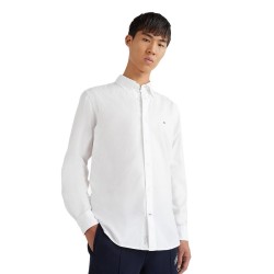 Ανδρικό Πουκάμισο Λευκό Poplin Regular MW0MW25035-YBR Tommy Hilfiger