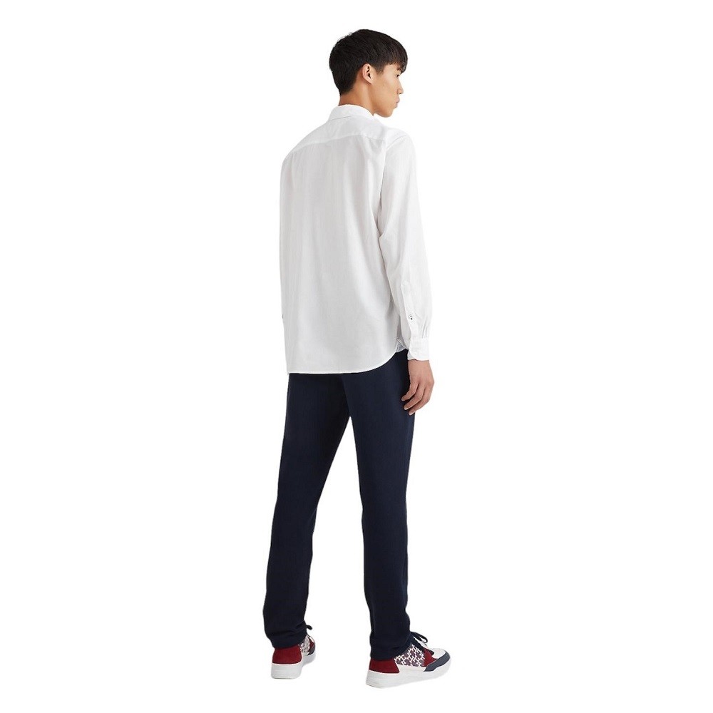 TOMMY HILFIGER</br>Ανδρικό Πουκάμισο Λευκό Poplin Regular MW0MW25035-YBR Tommy Hilfiger TOMMY HILFIGER</br>Ανδρικό Πουκάμισο Λευκό Poplin Regular MW0MW25035-YBR Tommy Hilfiger