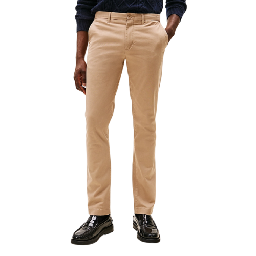 Tommy Hilfiger 1985 Bleecker THFlex Pima Cotton Slim Fit Chino MW0MW26619-AFE Ανδρικό Παντελόνι Μπεζ
