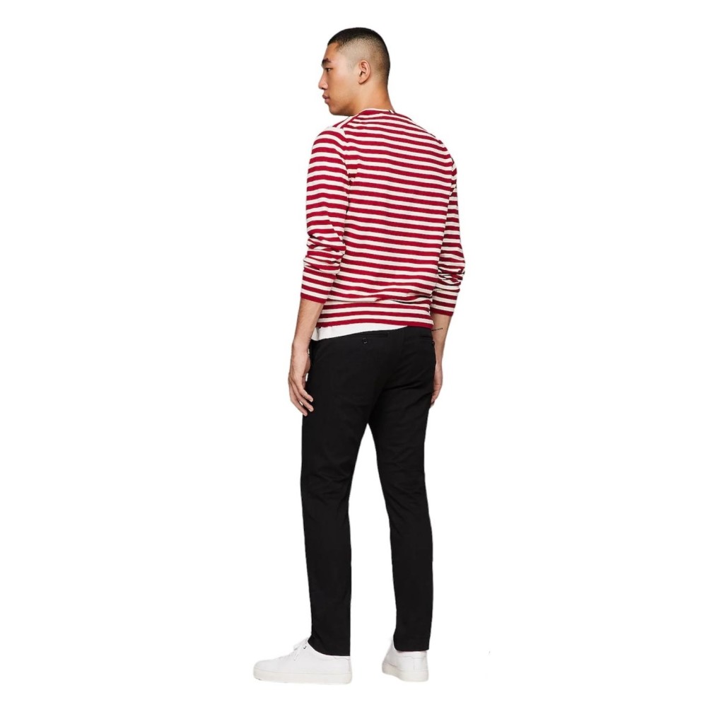 TOMMY HILFIGER</br>Ανδρικό Παντελόνι Μαύρο 1985 Chino Bleecker THFlex Slim MW0MW26619-BDS Tommy Hilfiger TOMMY HILFIGER</br>Ανδρικό Παντελόνι Μαύρο 1985 Chino Bleecker THFlex Slim MW0MW26619-BDS Tommy Hilfiger