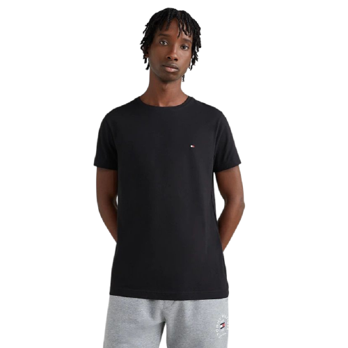 Tommy Hilfiger MW0MW27539-BDS Ανδρικό T-shirt Μαύρο Core Stretch Slim Fit 