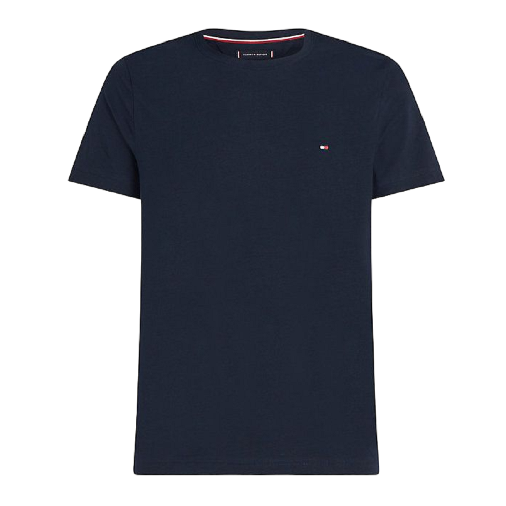 TOMMY HILFIGER</br>Tommy Hilfiger MW0MW27539-DW5 Ανδρικό T-shirt Μπλε Core Stretch Extra Slim Fit TOMMY HILFIGER</br>Tommy Hilfiger MW0MW27539-DW5 Ανδρικό T-shirt Μπλε Core Stretch Extra Slim Fit