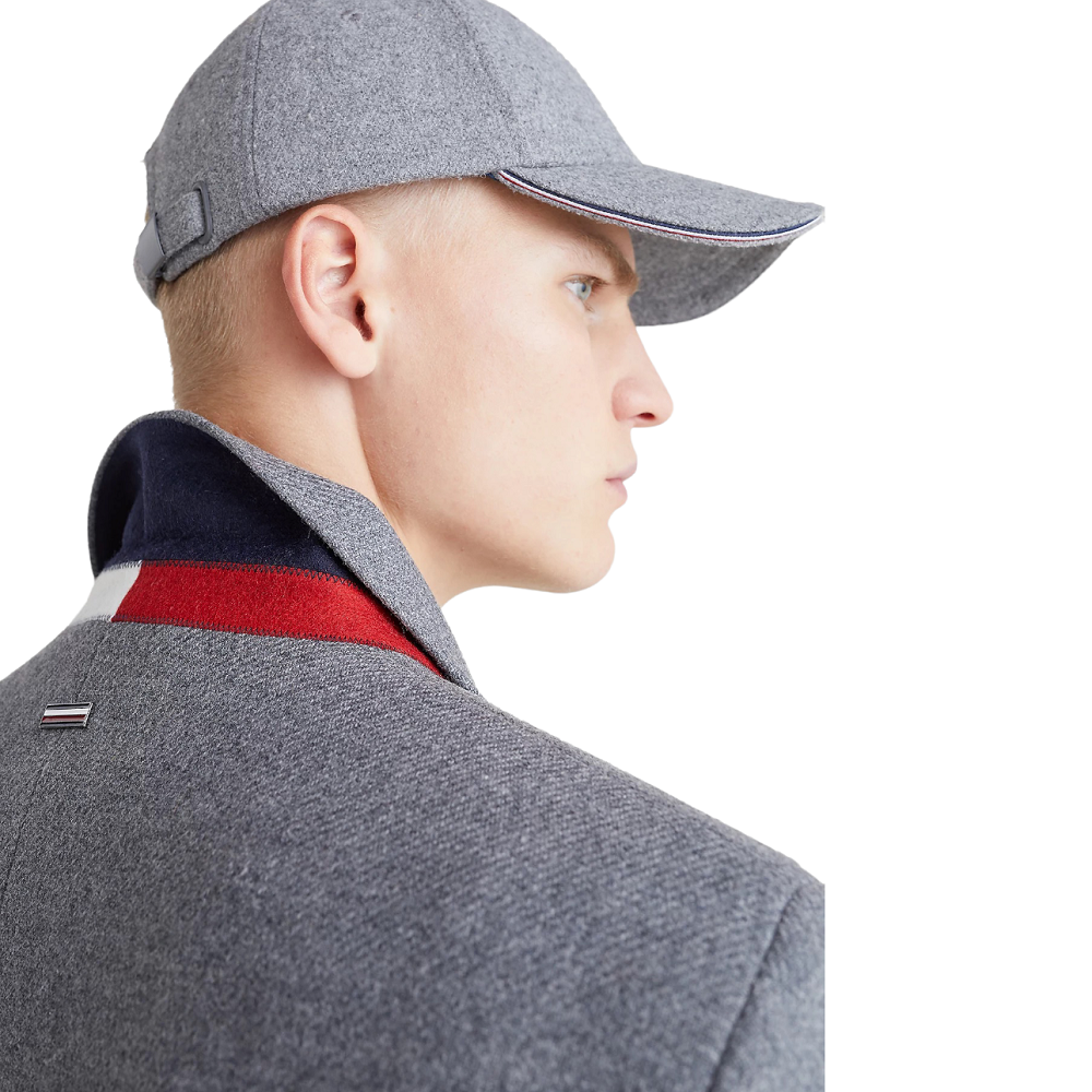TOMMY HILFIGER</br>Ανδρικό Παλτό Γκρι Wool Blend Regular MW0MW277069-P91 Tommy Hilfiger TOMMY HILFIGER</br>Ανδρικό Παλτό Γκρι Wool Blend Regular MW0MW277069-P91 Tommy Hilfiger