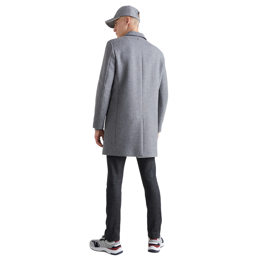 TOMMY HILFIGER</br>Ανδρικό Παλτό Γκρι Wool Blend Regular MW0MW277069-P91 Tommy Hilfiger TOMMY HILFIGER</br>Ανδρικό Παλτό Γκρι Wool Blend Regular MW0MW277069-P91 Tommy Hilfiger