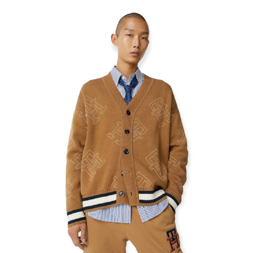 Ανδρική Ζακέτα Κάμελ MW0MW28043-GW8 Tommy Hilfiger Ανδρική Ζακέτα Κάμελ MW0MW28043-GW8 Tommy Hilfiger