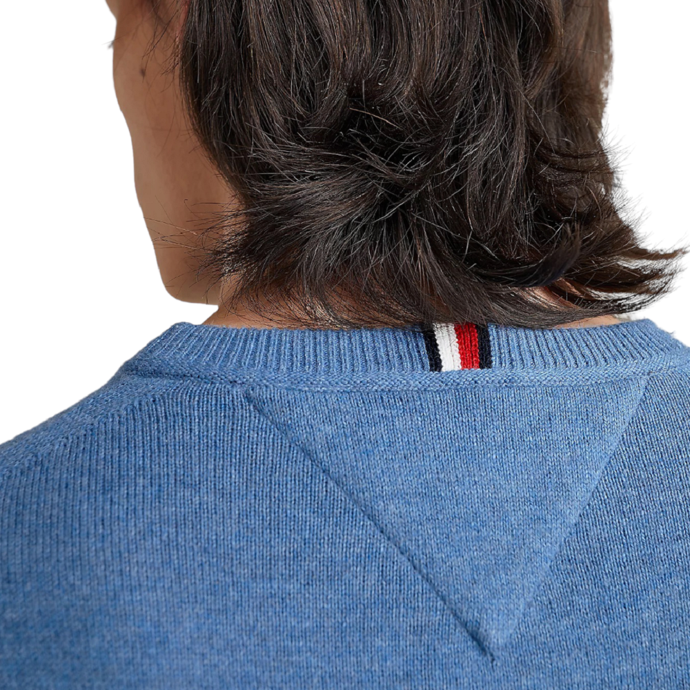 TOMMY HILFIGER</br>Ανδρικό Πουλόβερ Γαλάζιο Crewneck Cotton Cashmere MW0MW28046-DPQ Tommy Hilfiger TOMMY HILFIGER</br>Ανδρικό Πουλόβερ Γαλάζιο Crewneck Cotton Cashmere MW0MW28046-DPQ Tommy Hilfiger