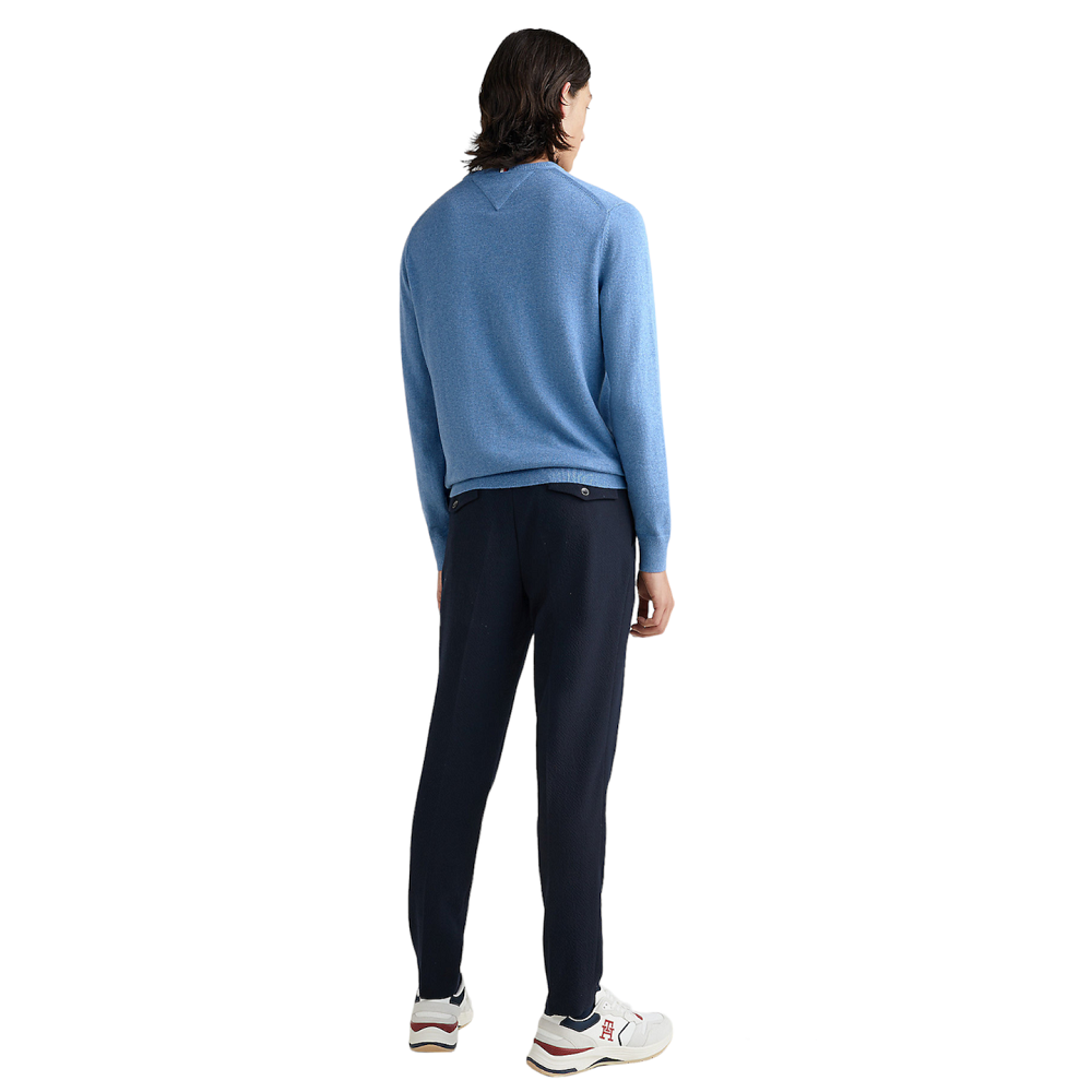 TOMMY HILFIGER</br>Ανδρικό Πουλόβερ Γαλάζιο Crewneck Cotton Cashmere MW0MW28046-DPQ Tommy Hilfiger TOMMY HILFIGER</br>Ανδρικό Πουλόβερ Γαλάζιο Crewneck Cotton Cashmere MW0MW28046-DPQ Tommy Hilfiger