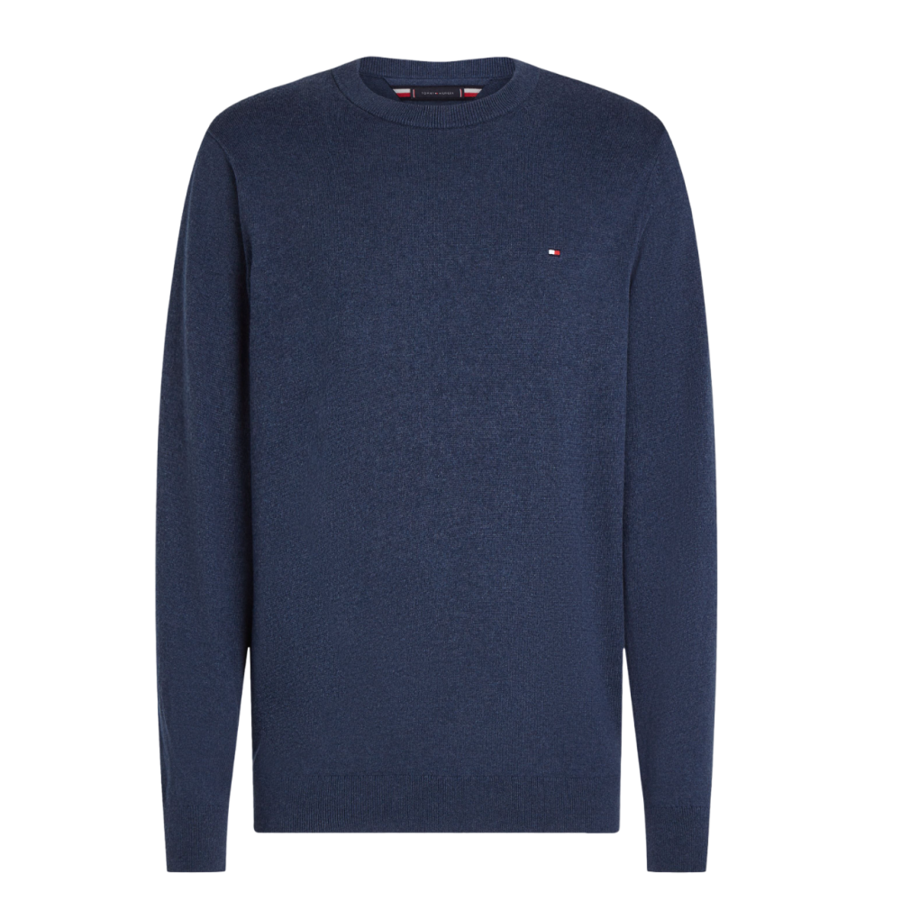 TOMMY HILFIGER</br>Ανδρικό Πουλόβερ Ραφ Crewneck Cotton Cashmere MW0MW28046-DVI Tommy Hilfiger TOMMY HILFIGER</br>Ανδρικό Πουλόβερ Ραφ Crewneck Cotton Cashmere MW0MW28046-DVI Tommy Hilfiger