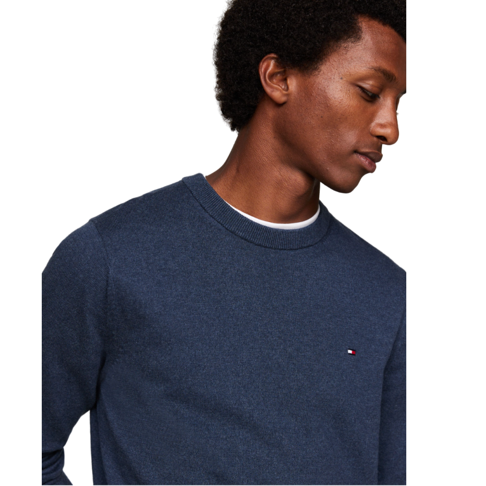 TOMMY HILFIGER</br>Ανδρικό Πουλόβερ Ραφ Crewneck Cotton Cashmere MW0MW28046-DVI Tommy Hilfiger TOMMY HILFIGER</br>Ανδρικό Πουλόβερ Ραφ Crewneck Cotton Cashmere MW0MW28046-DVI Tommy Hilfiger