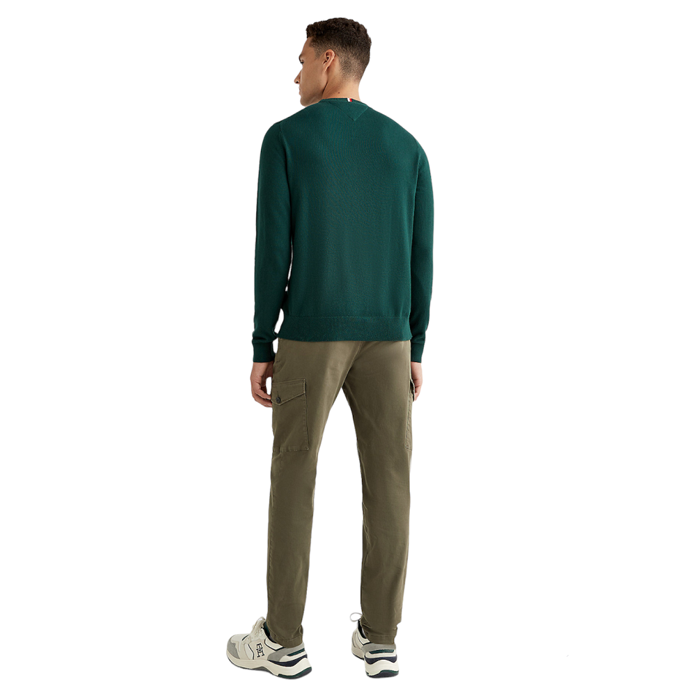 TOMMY HILFIGER</br>Ανδρικό Πουλόβερ Πράσινο Crewneck Cotton Cashmere MW0MW28046-MBP Tommy Hilfiger TOMMY HILFIGER</br>Ανδρικό Πουλόβερ Πράσινο Crewneck Cotton Cashmere MW0MW28046-MBP Tommy Hilfiger