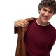 TOMMY HILFIGER</br>Tommy Hilfiger Pima Organic Cotton Cashmere Crewneck Sweater MW0MW28046-VLP Ανδρικό Πουλόβερ Μπορντώ TOMMY HILFIGER</br>Tommy Hilfiger Pima Organic Cotton Cashmere Crewneck Sweater MW0MW28046-VLP Ανδρικό Πουλόβερ Μπορντώ