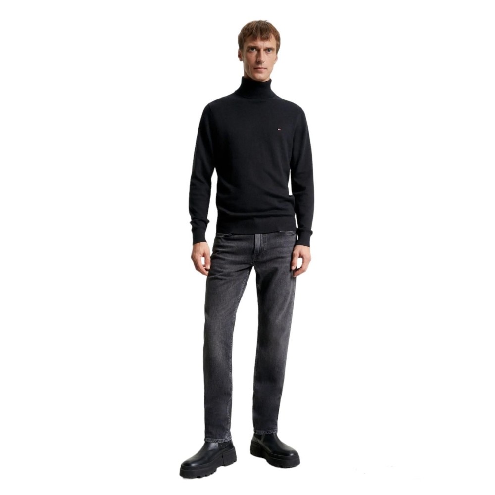 TOMMY HILFIGER</br>Ανδρικό Πουλόβερ Ζιβάγκο Μαύρο Cotton Cashmere MW0MW28048-BDS Tommy Hilfiger TOMMY HILFIGER</br>Ανδρικό Πουλόβερ Ζιβάγκο Μαύρο Cotton Cashmere MW0MW28048-BDS Tommy Hilfiger