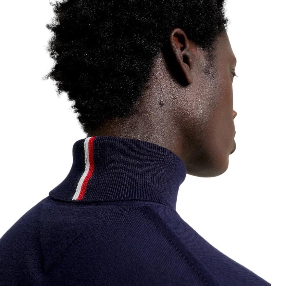 TOMMY HILFIGER</br>Ανδρικό Πουλόβερ Ζιβάγκο Μπλε Cotton Cashmere MW0MW28048-DW5 Tommy Hilfiger TOMMY HILFIGER</br>Ανδρικό Πουλόβερ Ζιβάγκο Μπλε Cotton Cashmere MW0MW28048-DW5 Tommy Hilfiger