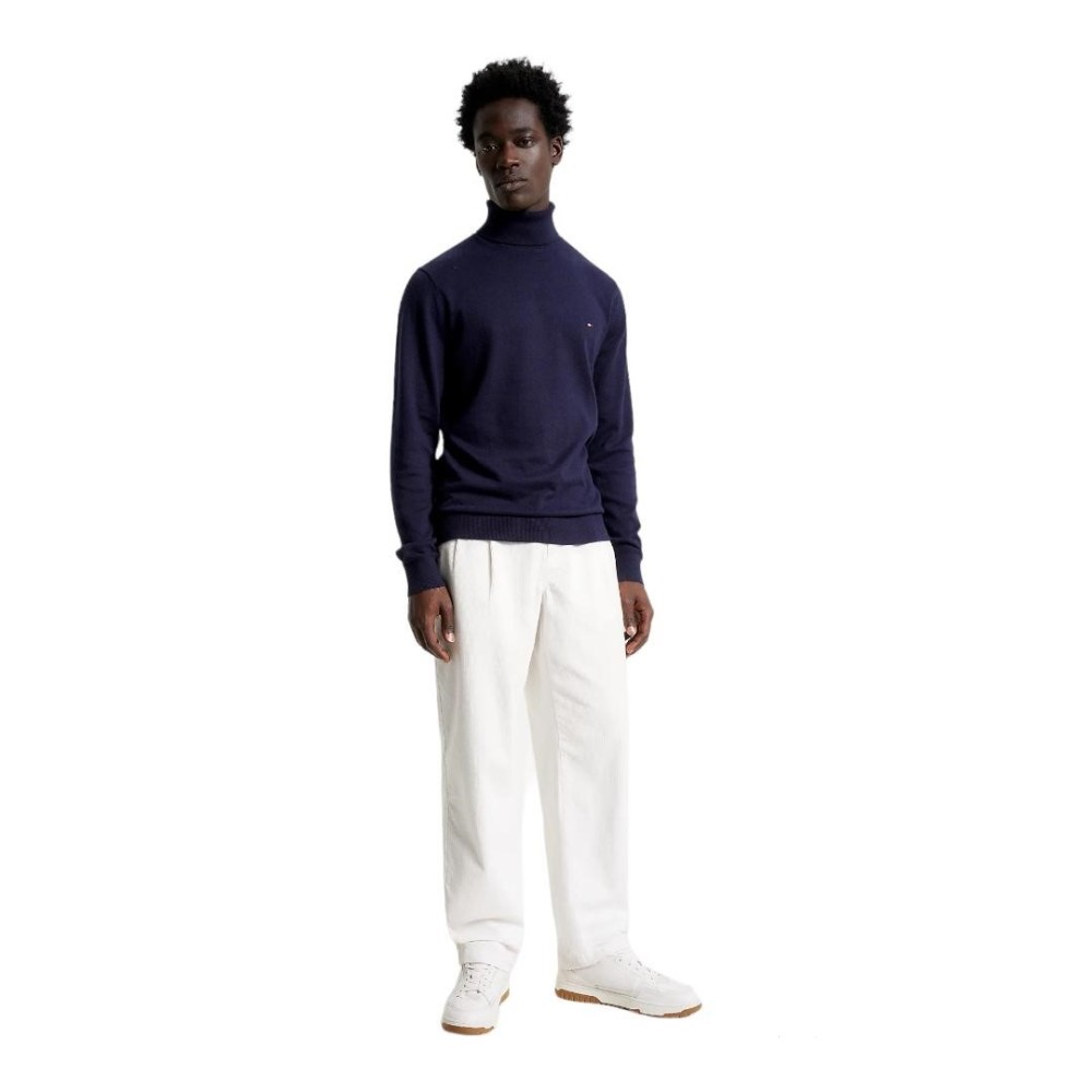 TOMMY HILFIGER</br>Ανδρικό Πουλόβερ Ζιβάγκο Μπλε Cotton Cashmere MW0MW28048-DW5 Tommy Hilfiger TOMMY HILFIGER</br>Ανδρικό Πουλόβερ Ζιβάγκο Μπλε Cotton Cashmere MW0MW28048-DW5 Tommy Hilfiger