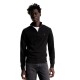 TOMMY HILFIGER</br>Ανδρικό Πουλόβερ Μαύρο 1/4 Zip Cotton Cashmere MW0MW28049-BDS Tommy Hilfiger