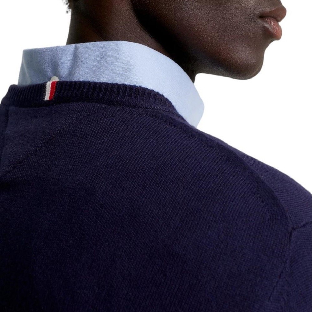 TOMMY HILFIGER</br>Ανδρικό Πουλόβερ Μπλε Crewneck Cotton Cashmere MW0MW28046-DW5 Tommy Hilfiger TOMMY HILFIGER</br>Ανδρικό Πουλόβερ Μπλε Crewneck Cotton Cashmere MW0MW28046-DW5 Tommy Hilfiger