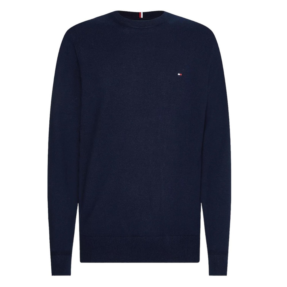 TOMMY HILFIGER</br>Ανδρικό Πουλόβερ Μπλε Crewneck Cotton Cashmere MW0MW28046-DW5 Tommy Hilfiger TOMMY HILFIGER</br>Ανδρικό Πουλόβερ Μπλε Crewneck Cotton Cashmere MW0MW28046-DW5 Tommy Hilfiger