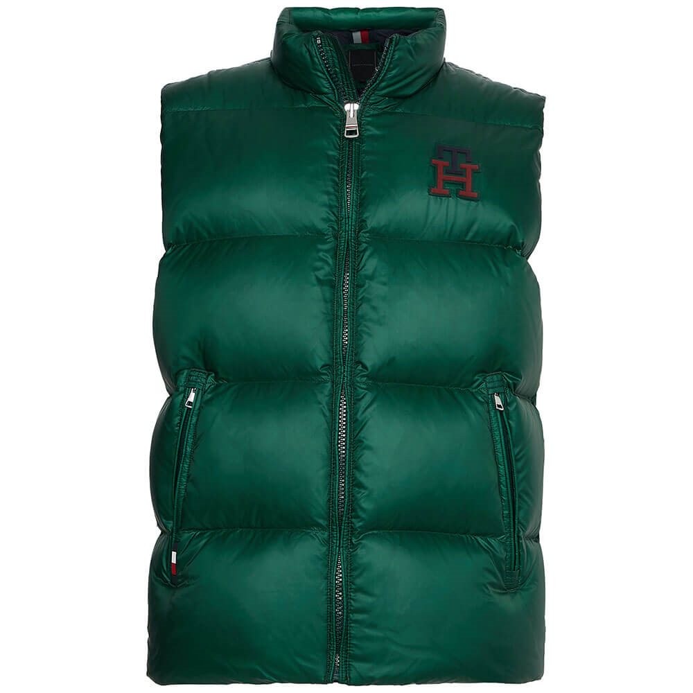 TOMMY HILFIGER</br>Ανδρικό Μπουφάν Αμάνικο Αδιάβροχο Πράσινο MW0MW28732-MBP Tommy Hilfiger TOMMY HILFIGER</br>Ανδρικό Μπουφάν Αμάνικο Αδιάβροχο Πράσινο MW0MW28732-MBP Tommy Hilfiger