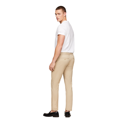 Ανδρικό Παντελόνι Μπεζ 1985 Chino Bleecker THFlex Slim MW0MW28883-AEG Tommy Hilfiger