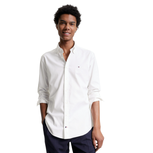 Ανδρικό Πουκάμισο Λευκό Regular MW0MW29969-YBR Tommy Hilfiger