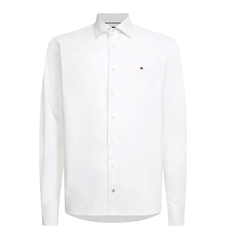 TOMMY HILFIGER</br>Ανδρικό Πουκάμισο Λευκό Regular MW0MW29969-YBR Tommy Hilfiger TOMMY HILFIGER</br>Ανδρικό Πουκάμισο Λευκό Regular MW0MW29969-YBR Tommy Hilfiger