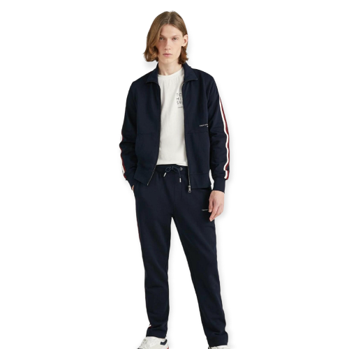 Ανδρική Ζακέτα Φούτερ Μπλε MW0MW30020-DW5 Tommy Hilfiger Ανδρική Ζακέτα Φούτερ Μπλε MW0MW30020-DW5 Tommy Hilfiger