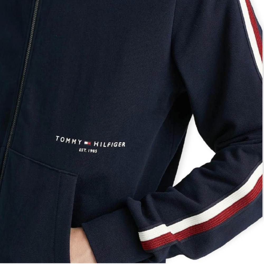 TOMMY HILFIGER</br>Ανδρική Ζακέτα Φούτερ Μπλε MW0MW30020-DW5 Tommy Hilfiger TOMMY HILFIGER</br>Ανδρική Ζακέτα Φούτερ Μπλε MW0MW30020-DW5 Tommy Hilfiger