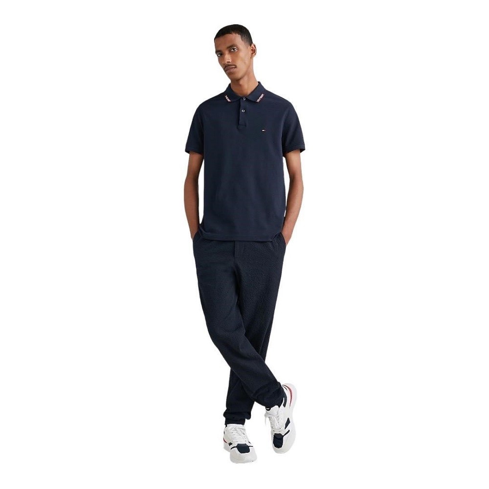 TOMMY HILFIGER</br>Ανδρικό Polo T-shirt Μπλε Regular MW0MW30774-DW5 Tommy Hilfiger TOMMY HILFIGER</br>Ανδρικό Polo T-shirt Μπλε Regular MW0MW30774-DW5 Tommy Hilfiger