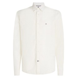 Ανδρικό Πουκάμισο Λευκό Λινό Regular MW0MW30897-AC0 Tommy Hilfiger