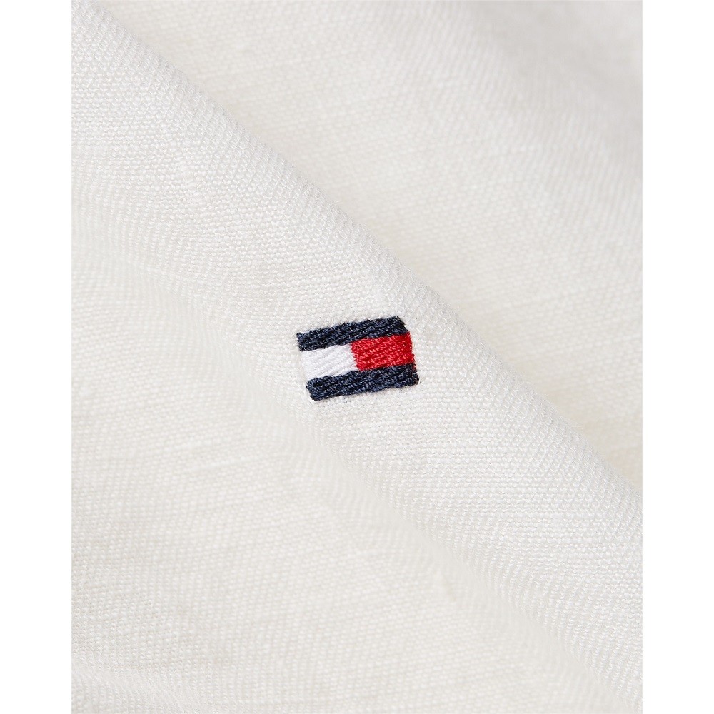 TOMMY HILFIGER</br>Ανδρικό Πουκάμισο Λευκό Λινό Regular MW0MW30897-AC0 Tommy Hilfiger TOMMY HILFIGER</br>Ανδρικό Πουκάμισο Λευκό Λινό Regular MW0MW30897-AC0 Tommy Hilfiger