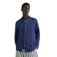 Ανδρικό Πουκάμισο Μπλε Λινό Regular MW0MW30897-DCC Tommy Hilfiger