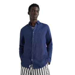 Ανδρικό Πουκάμισο Μπλε Λινό Regular MW0MW30897-DCC Tommy Hilfiger