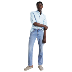 Ανδρικό Πουκάμισο Oxford Γαλάζιο Ριγέ Regular MW0MW30935-0A4 Tommy Hilfiger