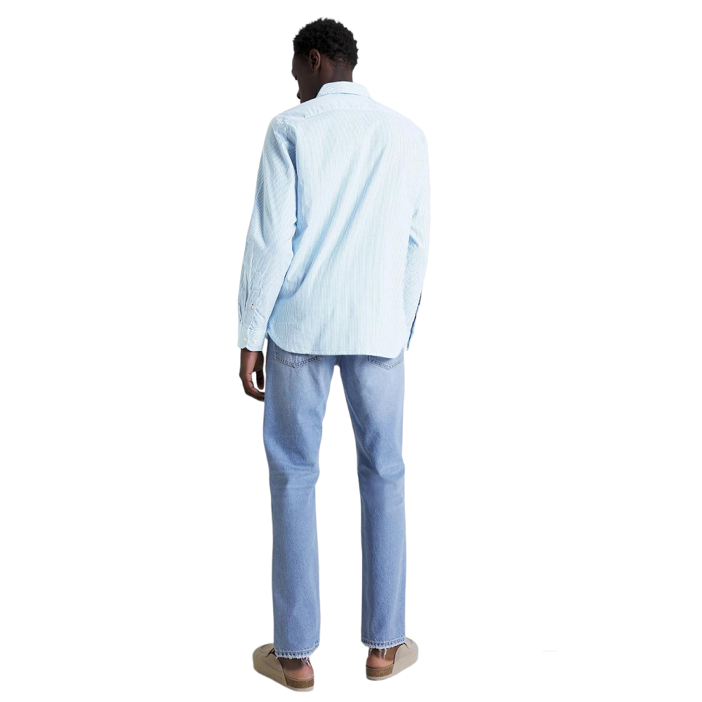TOMMY HILFIGER</br>Ανδρικό Πουκάμισο Oxford Γαλάζιο Ριγέ Regular MW0MW30935-0A4 Tommy Hilfiger TOMMY HILFIGER</br>Ανδρικό Πουκάμισο Oxford Γαλάζιο Ριγέ Regular MW0MW30935-0A4 Tommy Hilfiger