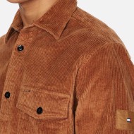 Ανδρικό Πουκάμισο Κάμελ Κοτλέ Regular MW0MW30972-GWJ Tommy Hilfiger